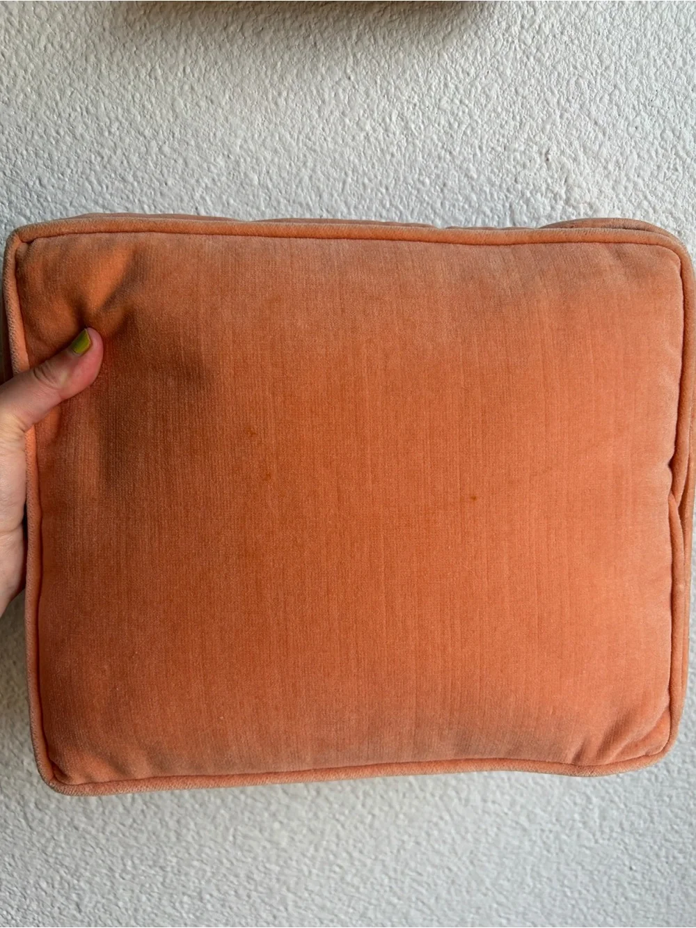 Vintage Daisy Needlepoint Velvet Throw Pillow